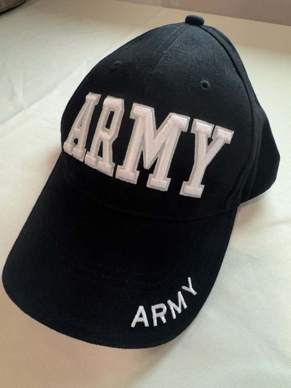 Rothco U.S. Army Black Embroidered Military Baseball Cap Adjustable Hat